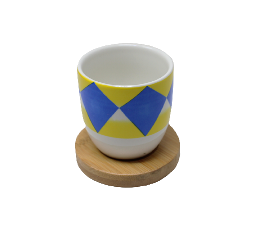 Traditional blue Sadu cup 