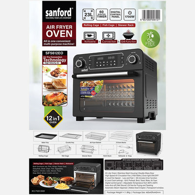 23 liter oven and air fryer