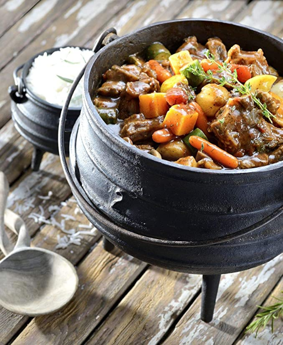 Traditional cooking pot with legs 