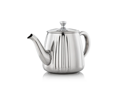 Silver stainless steel tea warmer 0.7 litres