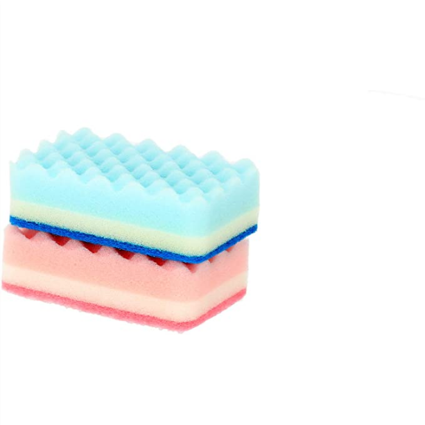 2pcs hard wool + 2pcs cleaning sponge 