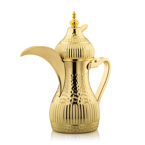 Stainless steel coffee pot - gold, 1 liter