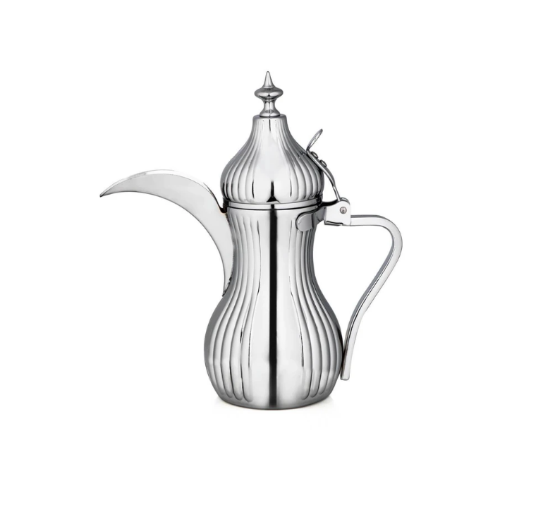 Stainless steel coffee pot - silver, 1 liter