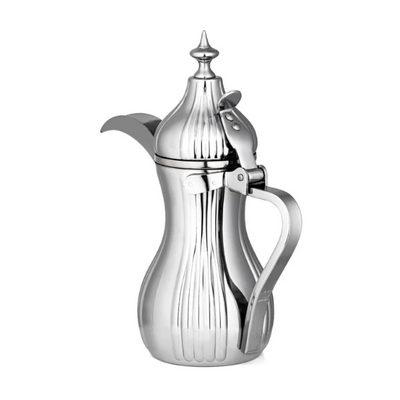 Stainless steel coffee pot - silver, 1 liter