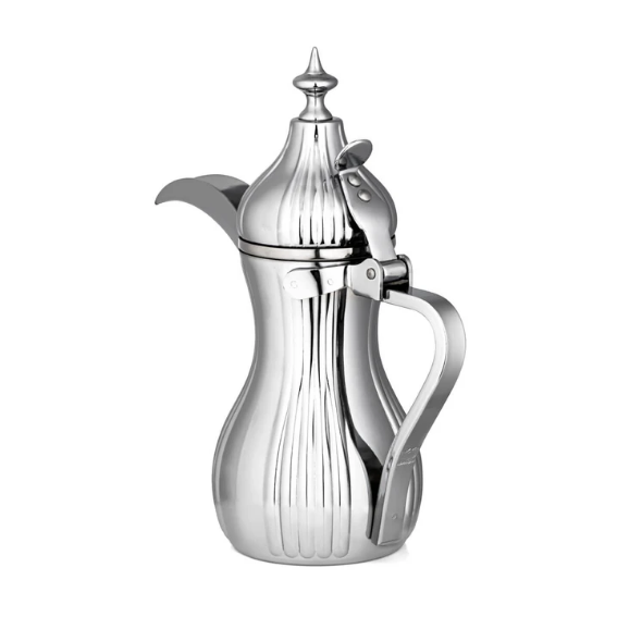 Stainless steel coffee pot - silver, 1 liter