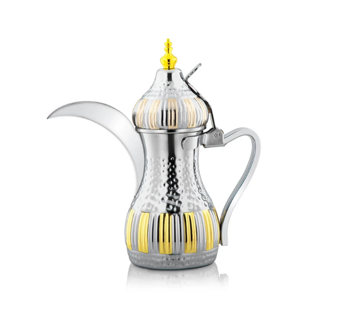 Stainless steel coffee pot - silver 1.4 liters