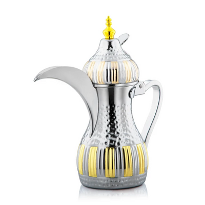 Stainless steel coffee pot - silver 1.4 liters