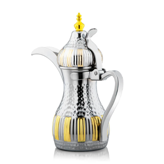 Stainless steel coffee pot - silver 1.4 liters