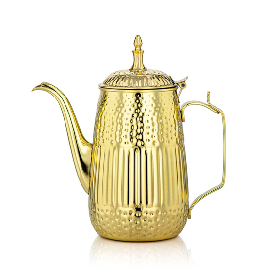 Stainless steel Dallah 1.3 liter gold