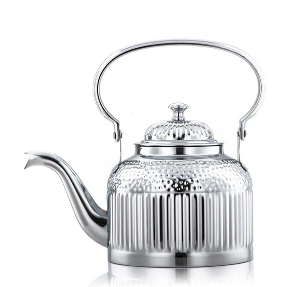 2L Stainless Steel Tea Kettle - Silver