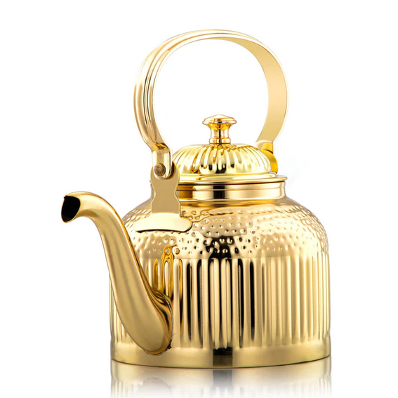 2L Stainless Steel Tea Kettle - Gold