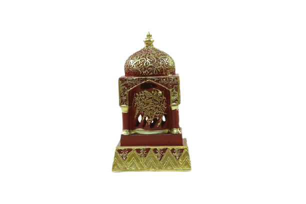 The dome incense burner is decorated with Arabic letters