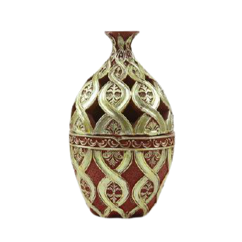 Golden incense burner vase design